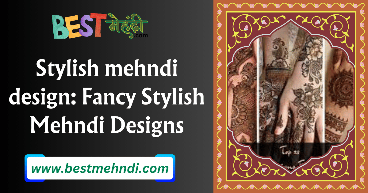 Stylish mehndi design