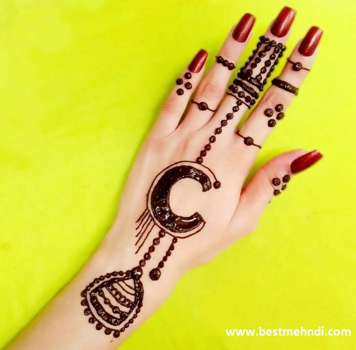 back hand mehndi design stylish