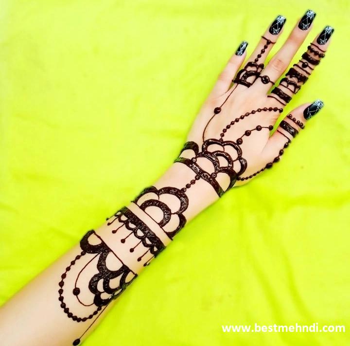 mehndi design back hand full simple and beautiful