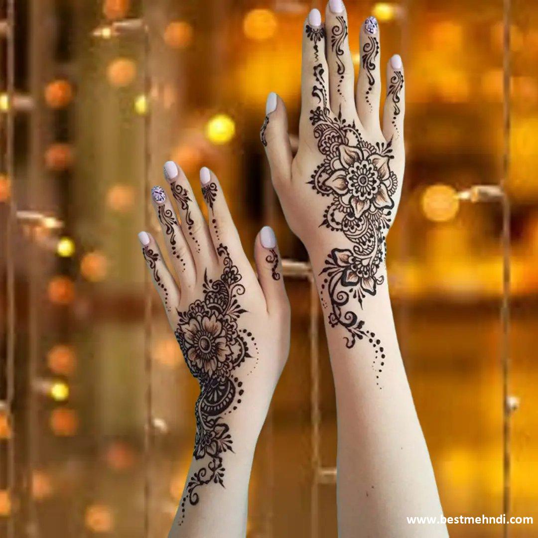 Flower Mehndi Design Easy And Beautiful