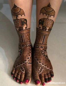 Bridal-mehndi-designs-for-legs-8