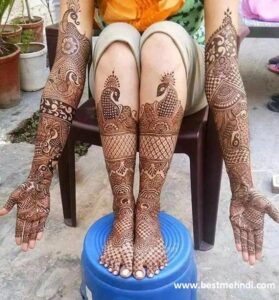 Bridal-mehndi-designs-for-legs-9