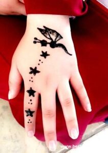 Cartoon-simple-mehndi-designs-for-Kids