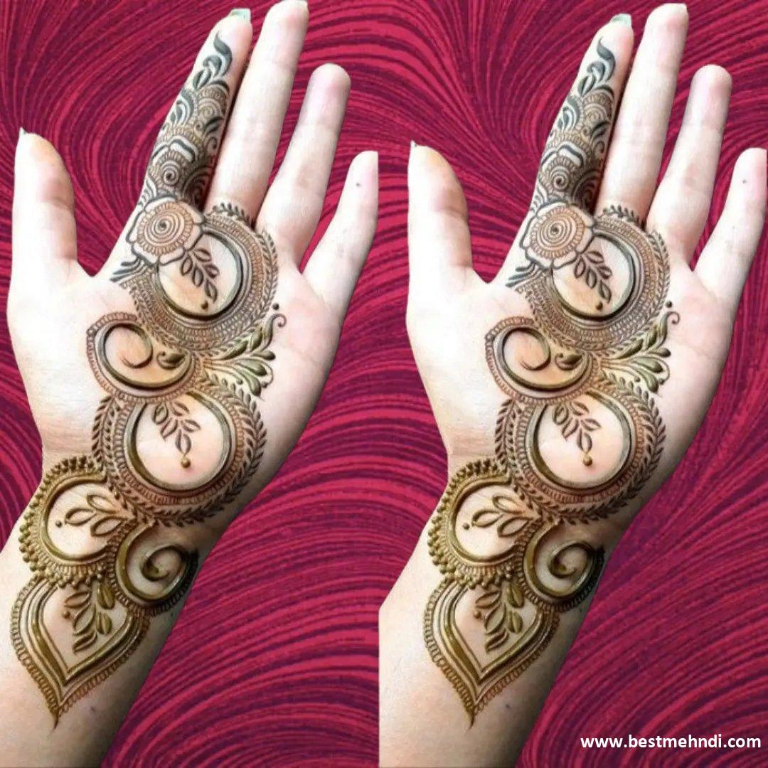 Flower Mehndi Designs For Front Hands