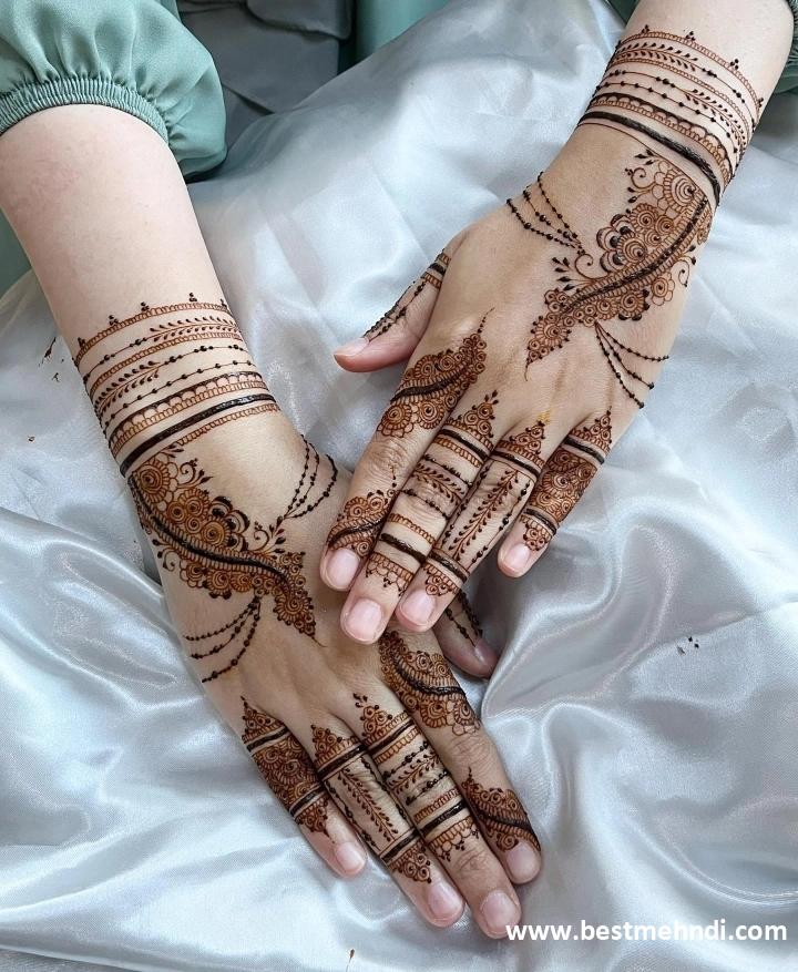 back mehndi design simple and easy