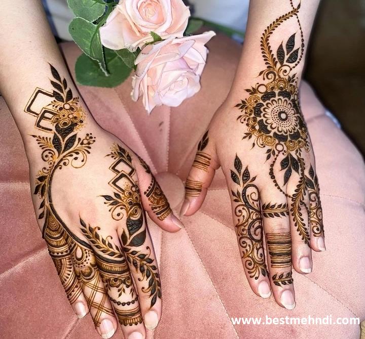 mehndi design 2023 new style simple back hand