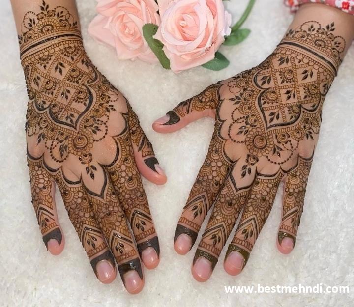 mehndi design full hand back