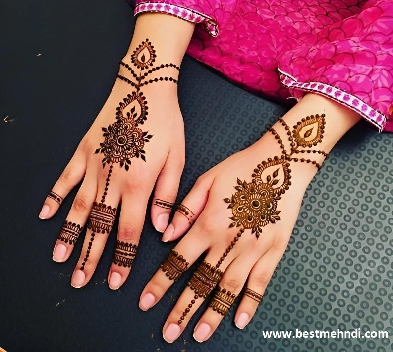 mehndi design easy back side