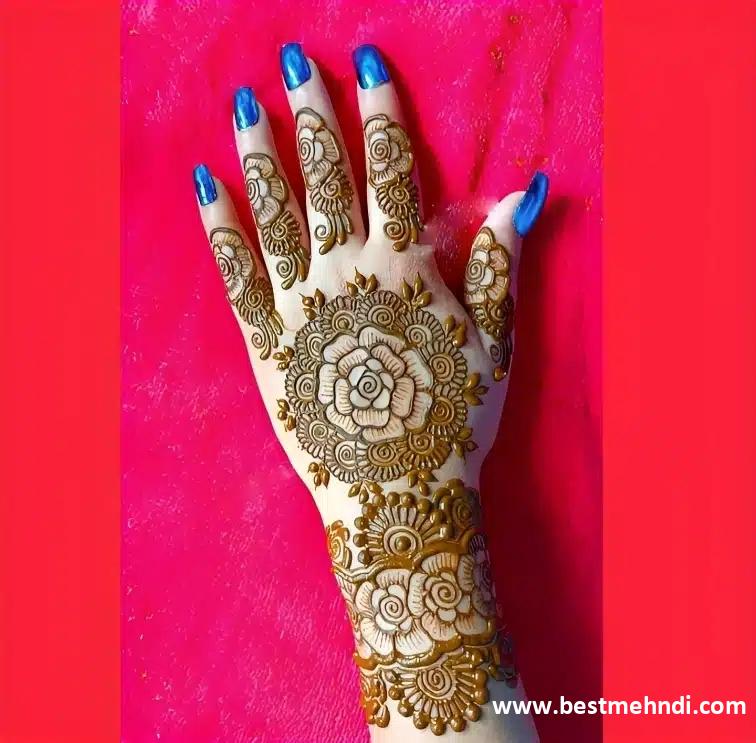 stylish back hand mehndi designs simple and beautiful