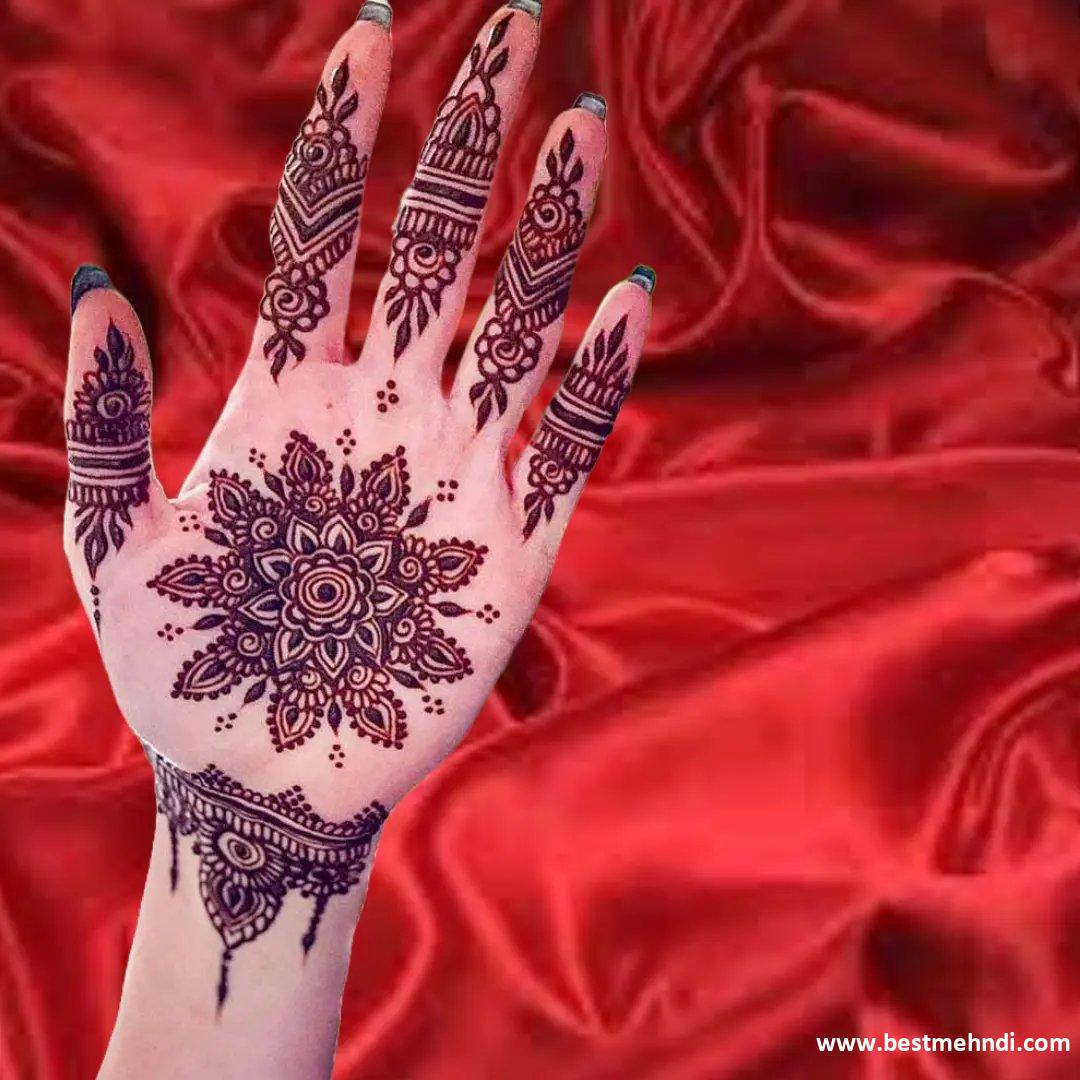 Flower Mehndi Design For Back Hand