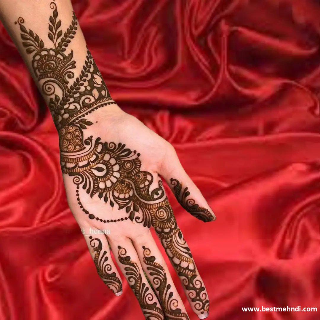 Mehndi Design Easy Flower