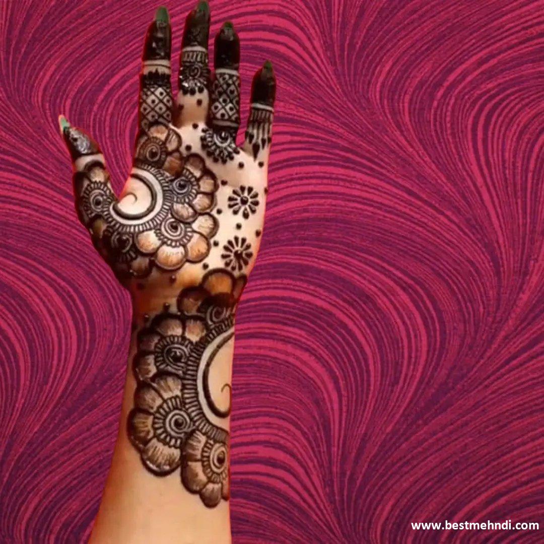 Mehndi Design Easy And Beautiful Front Hand