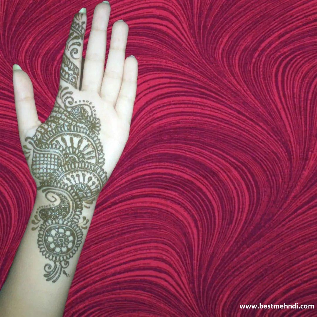 Front Hand Easy Mehndi Designs