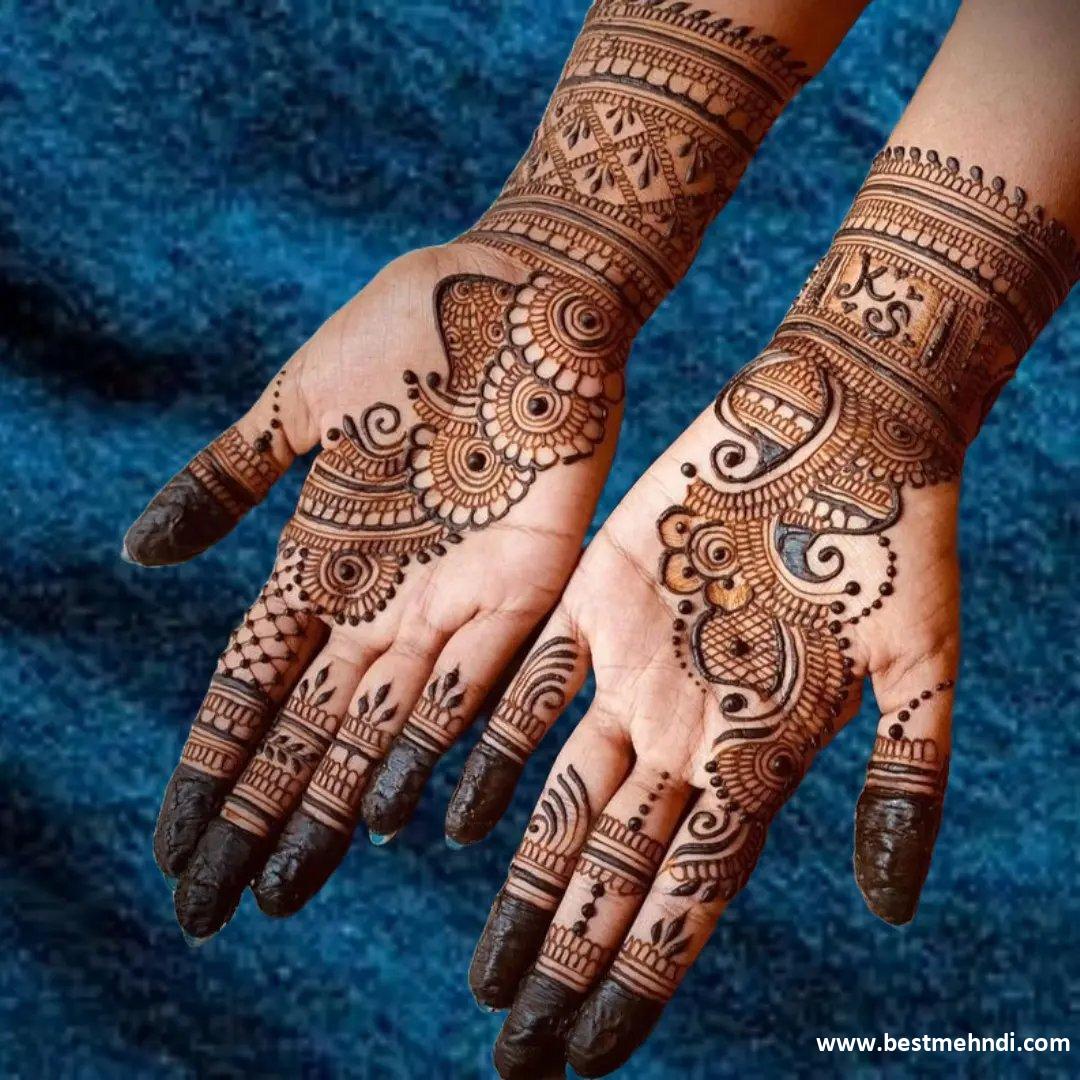 New Mehndi Design Front Hand