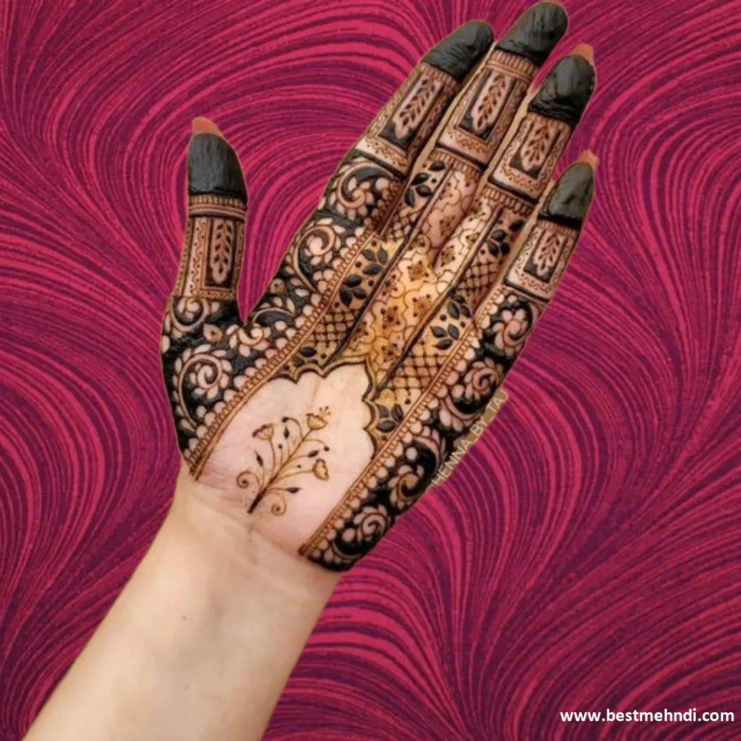 Mehndi Simple Design Front Hand