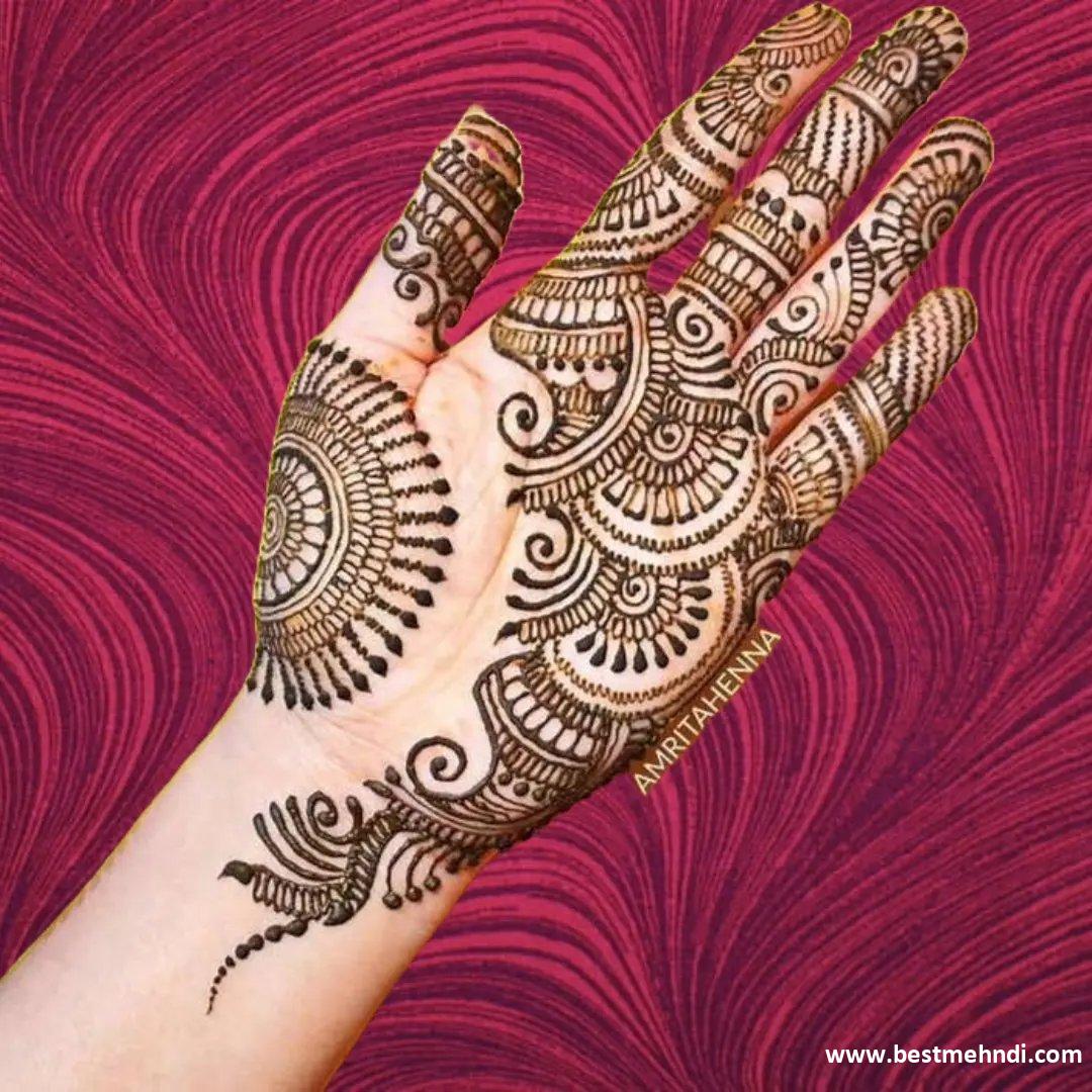 Beautiful Flower Mehndi Designs