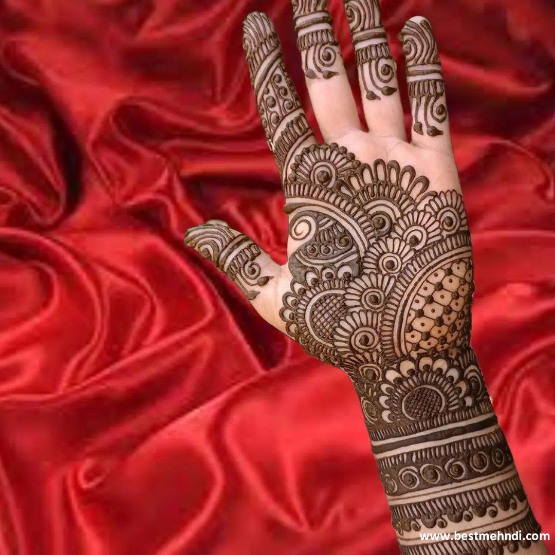 Mehndi Design Simple And Beautiful Front Hand