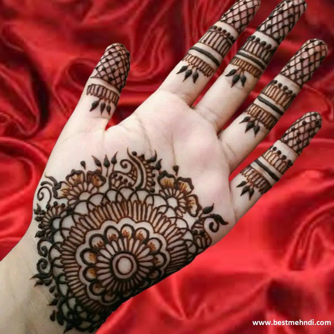 Khafif Mehndi Design Flower