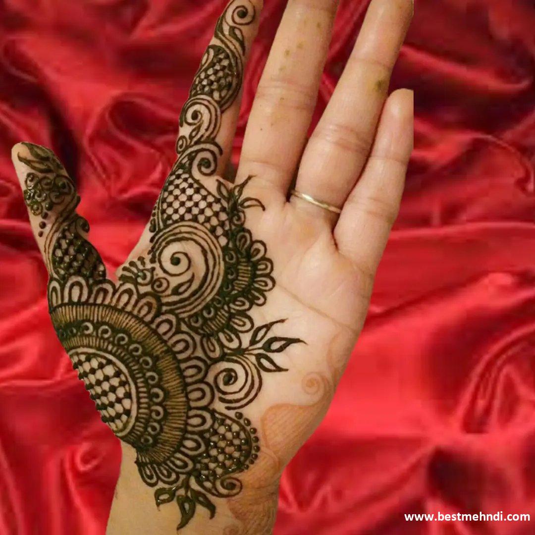 Big Flower Mehndi Design