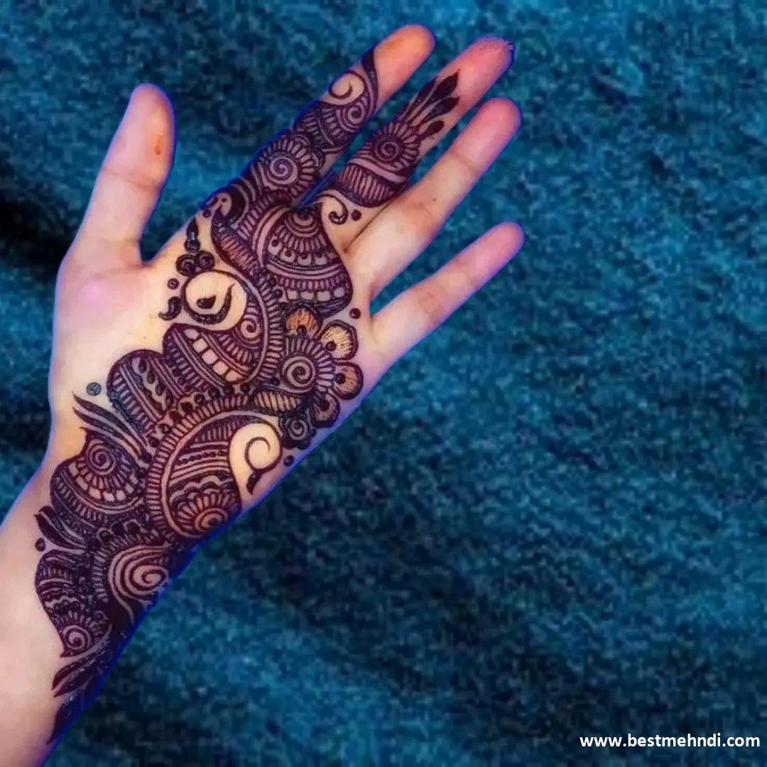 Front Hand Mehndi Design 2024