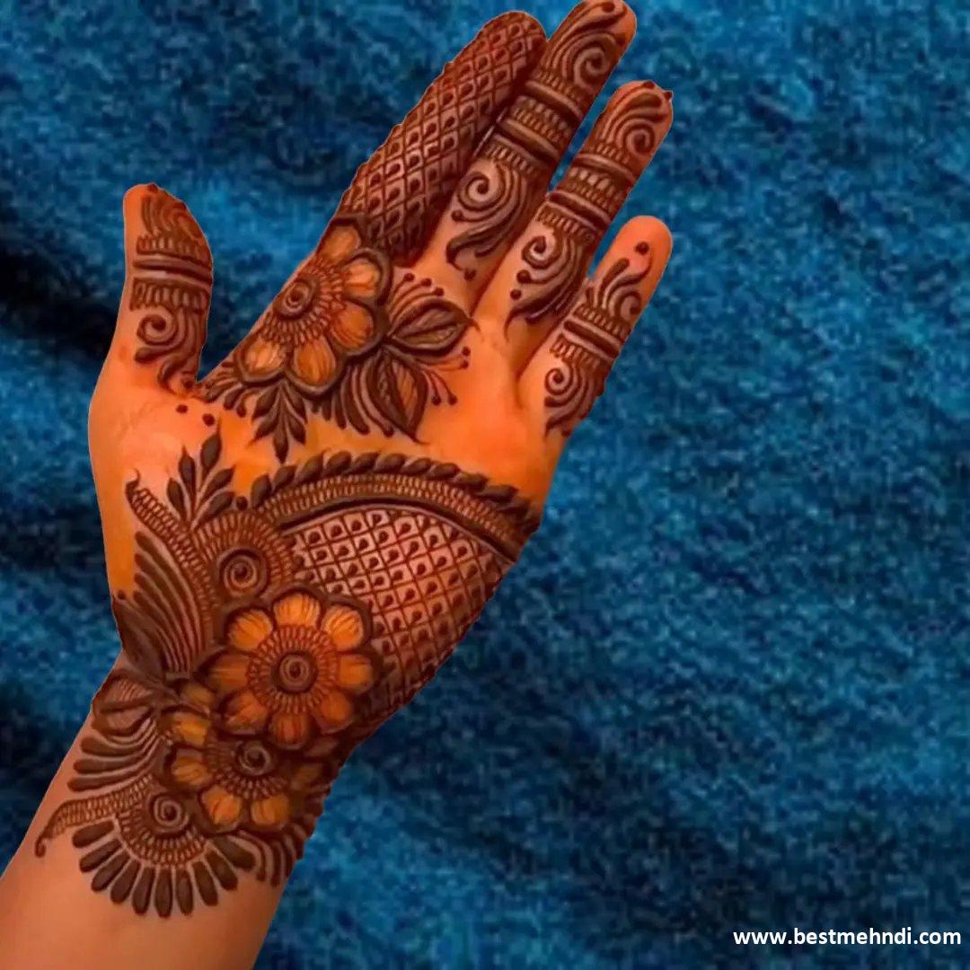 Easy And Simple Mehndi Design For Front Hand