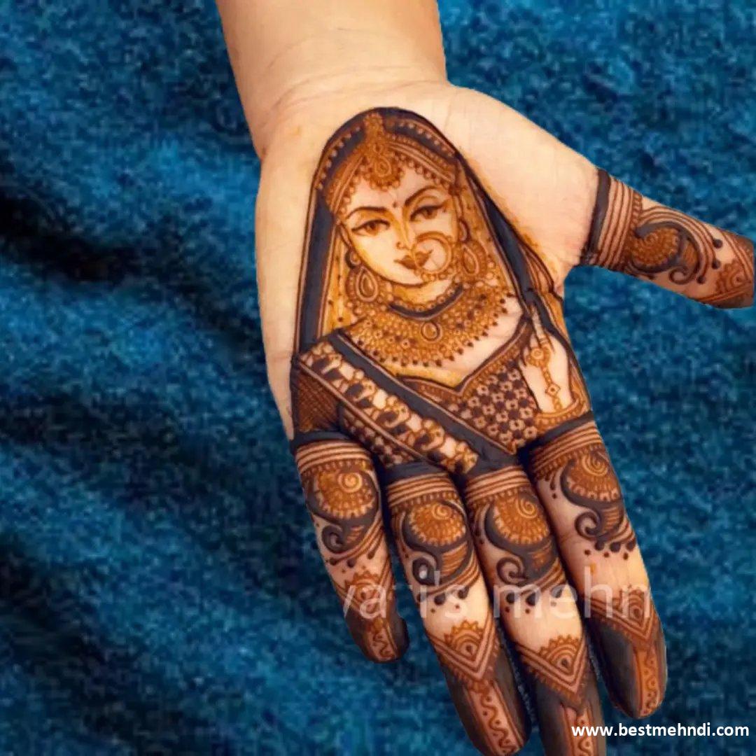 Dulhan Front Hand Mehndi Designs