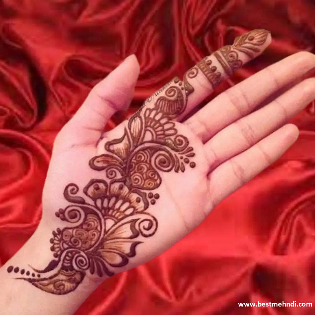 Flower Mehndi Design New