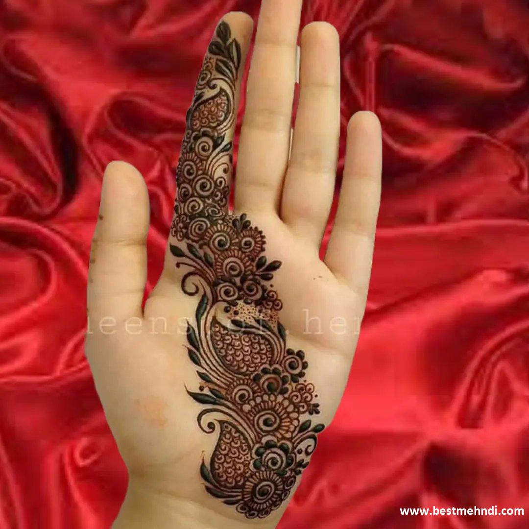 Mehndi Design Simple Flower