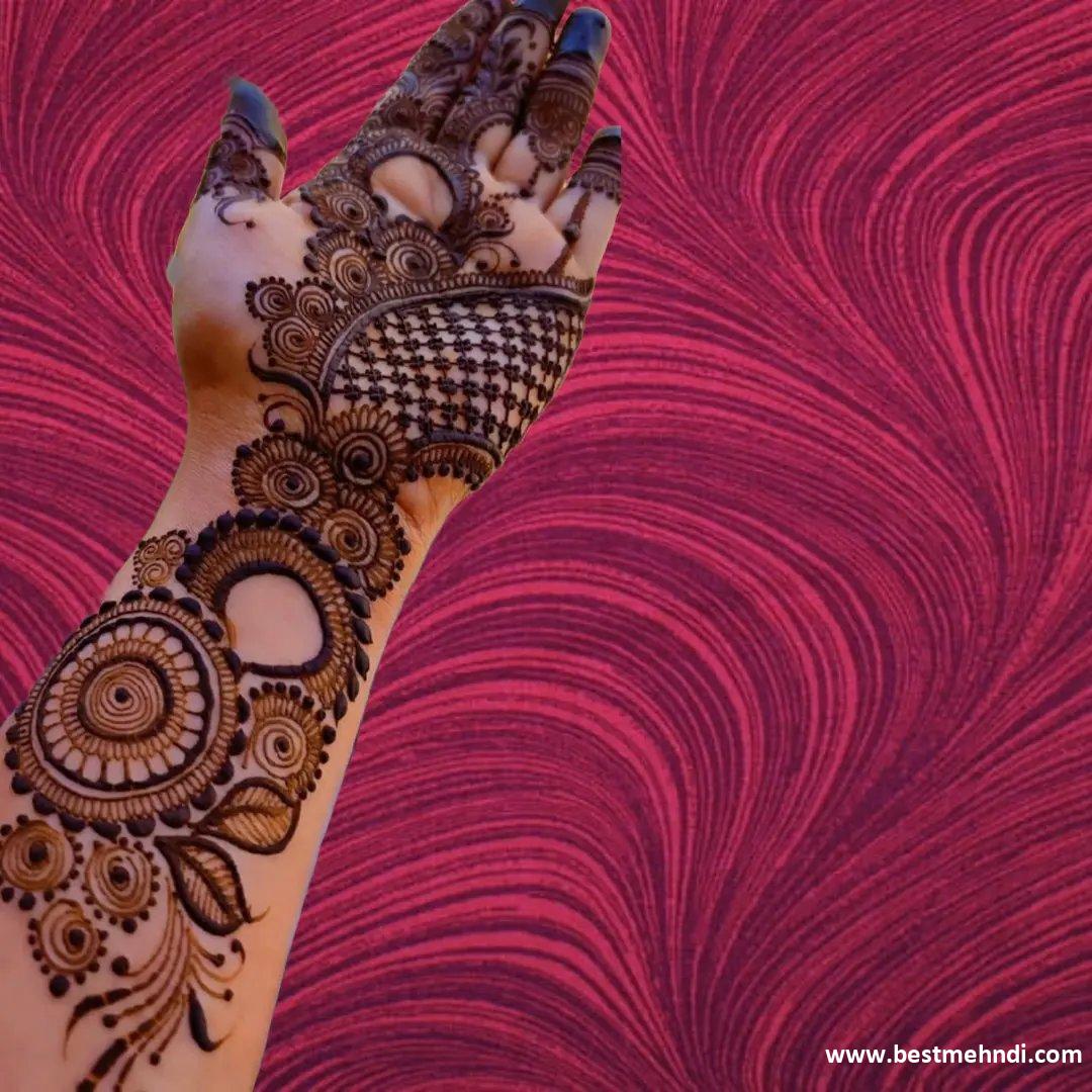 Dulhan Mehndi Front Hand Design