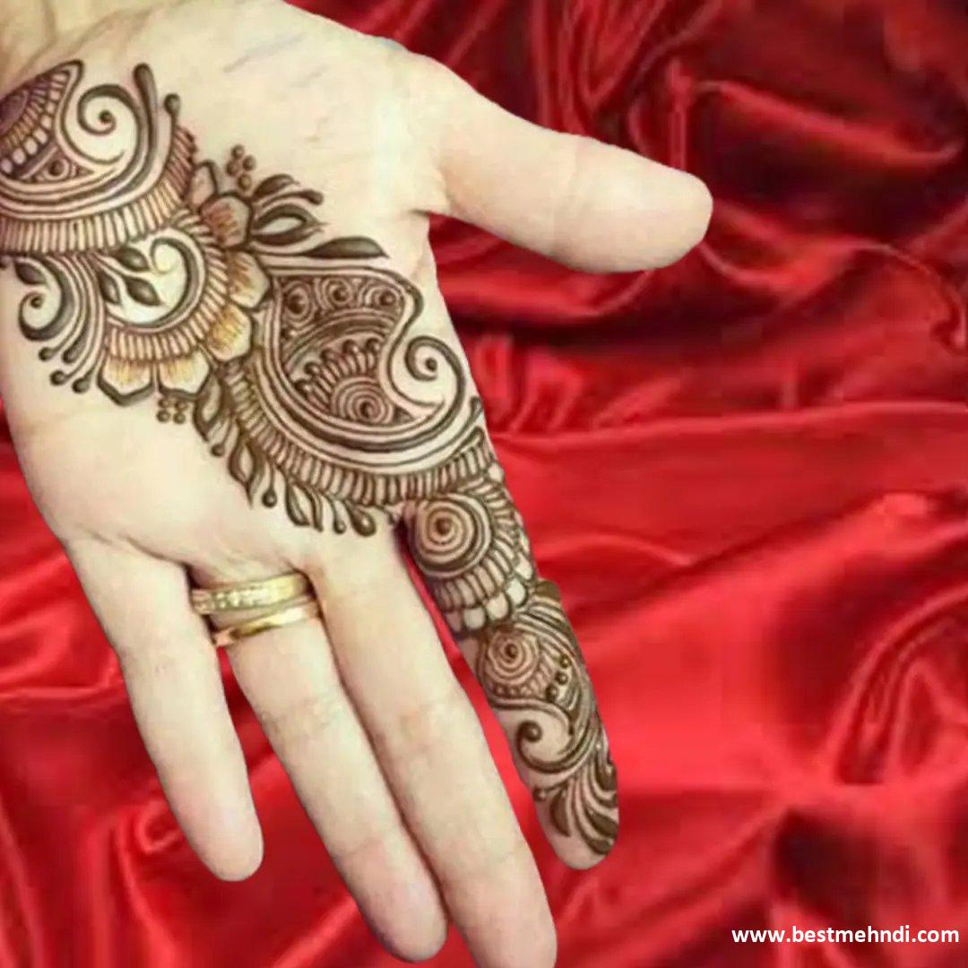 Dulhan Mehndi Designs Simple And Easy Front Hand