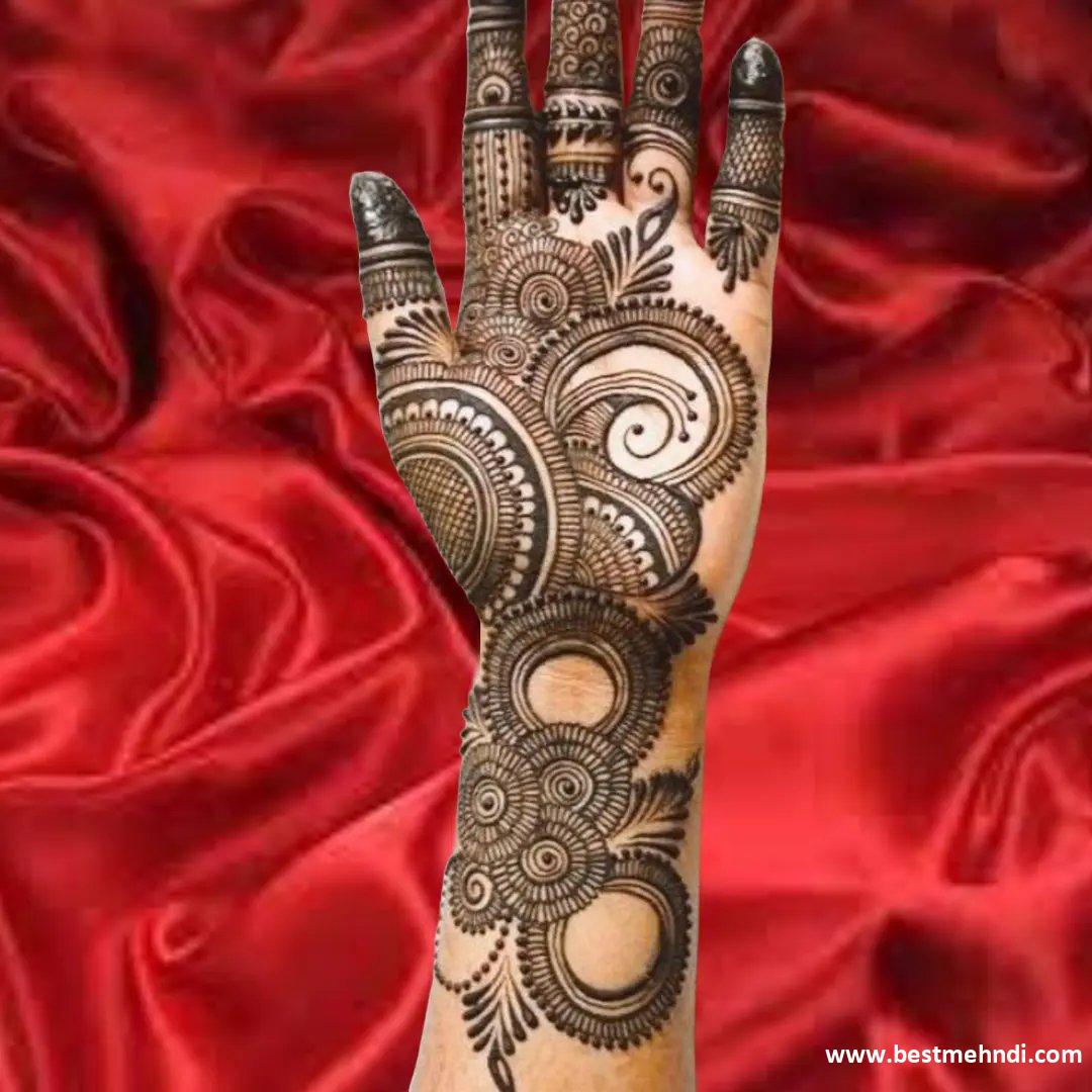 Beautiful Dulhan Mehndi Designs Front Hand