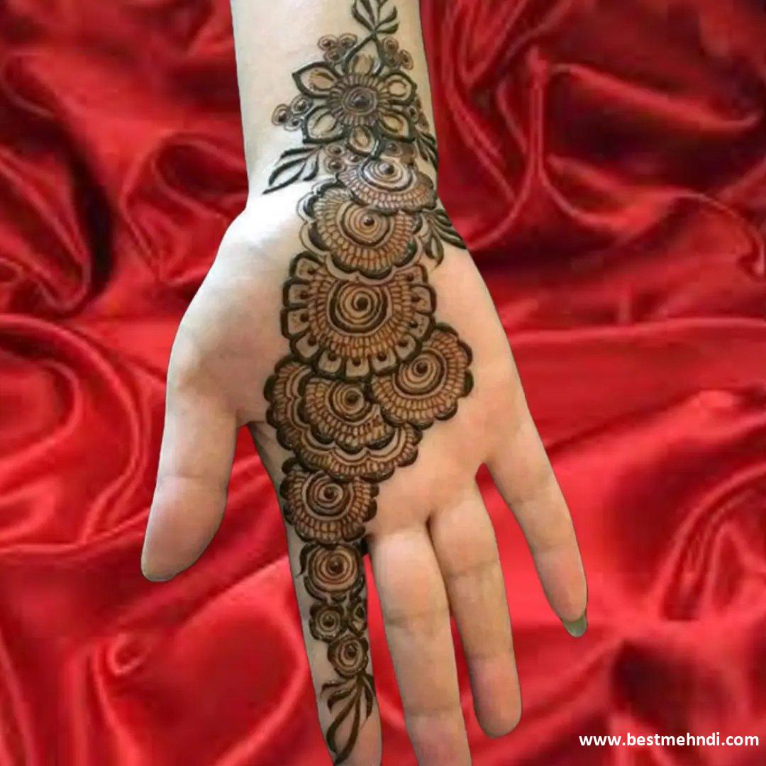 Front Hand Dulhan Mehndi Design Arabic