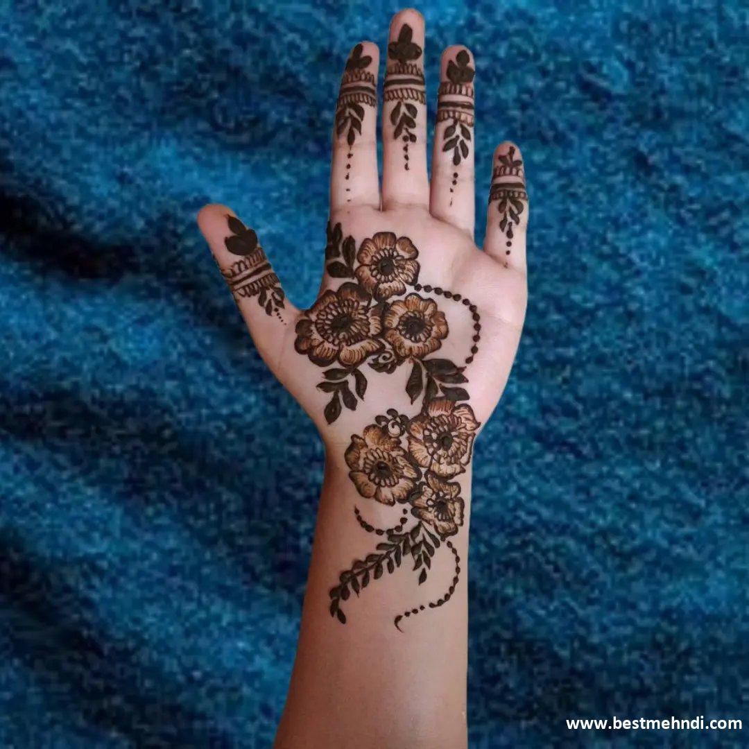 Dulhan Mehndi Design Front Full Hand