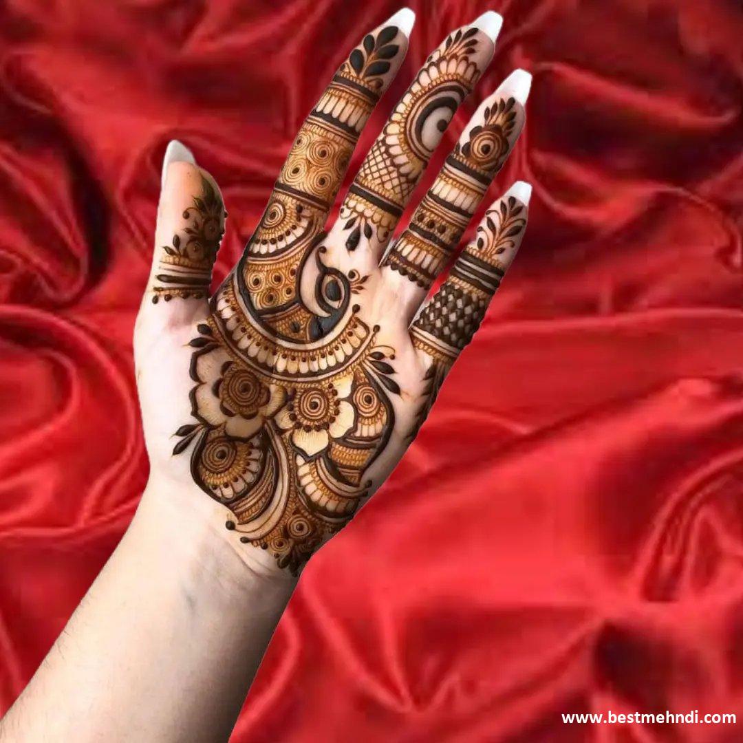 Back Flower Mehndi Design