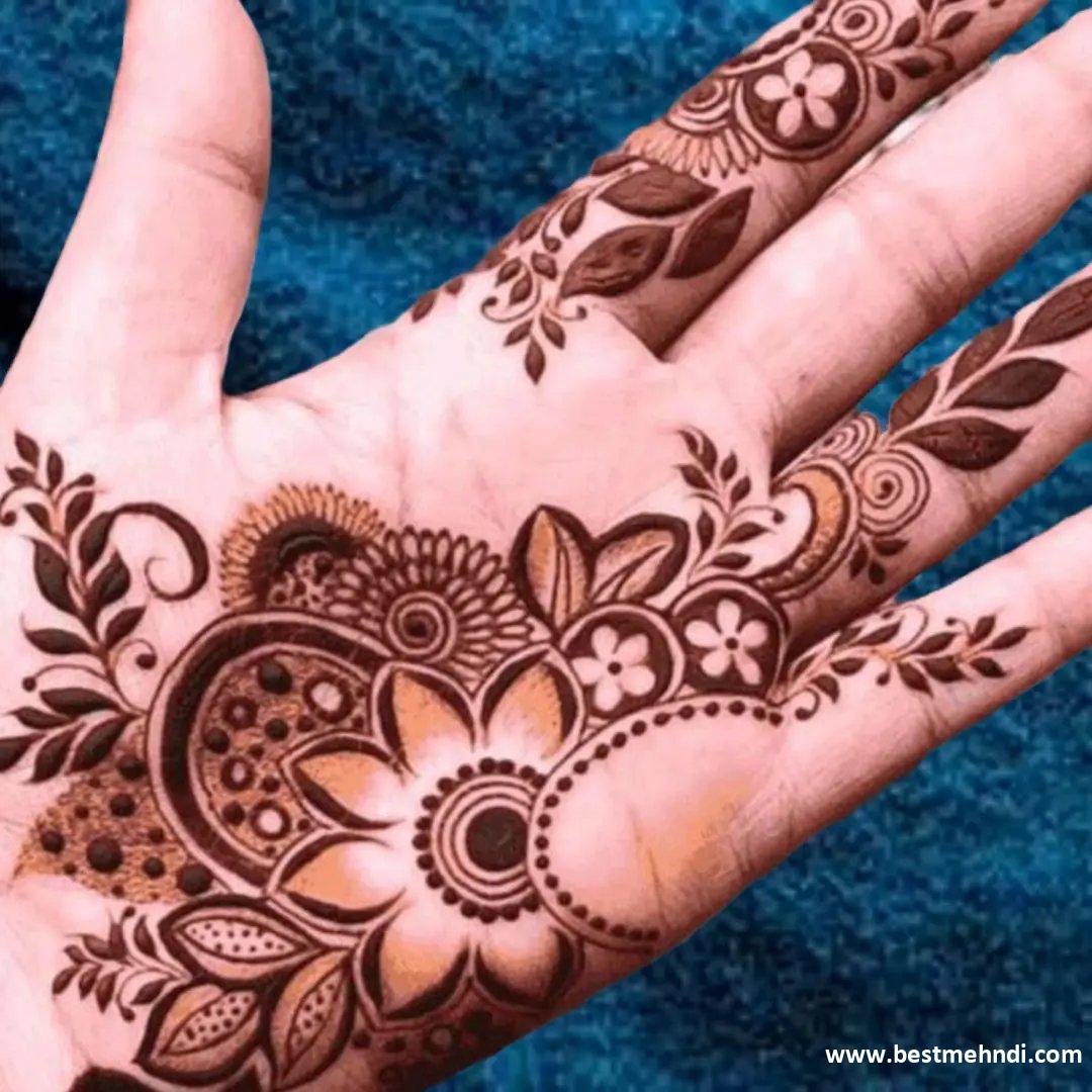 Dulhan Mehndi Designs Latest Front Hand