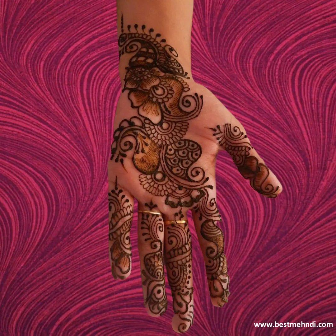 Dulhan Mehndi Design Front Hand