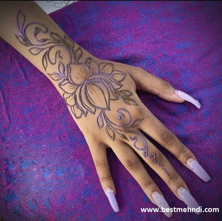 net mehndi design back hand