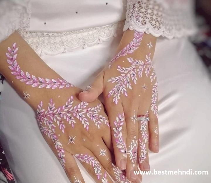 long mehndi designs for back hand