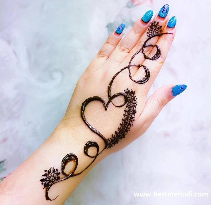 instagram:dc7labxtssa= back hand mehndi design