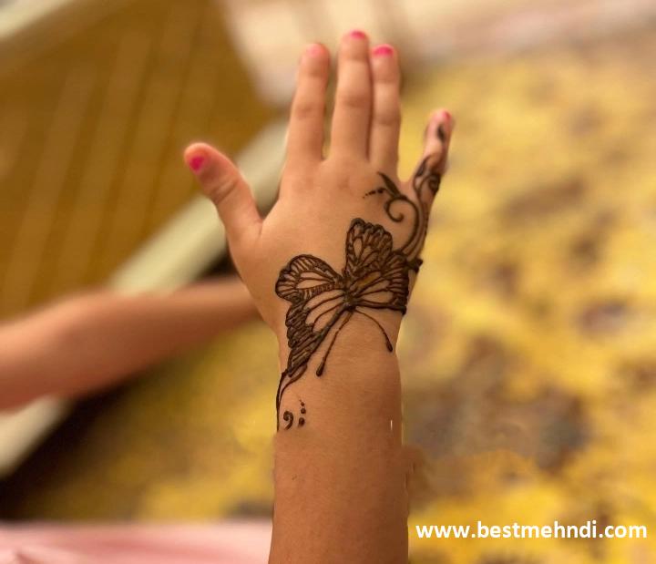 simple mehndi designs for hands back side