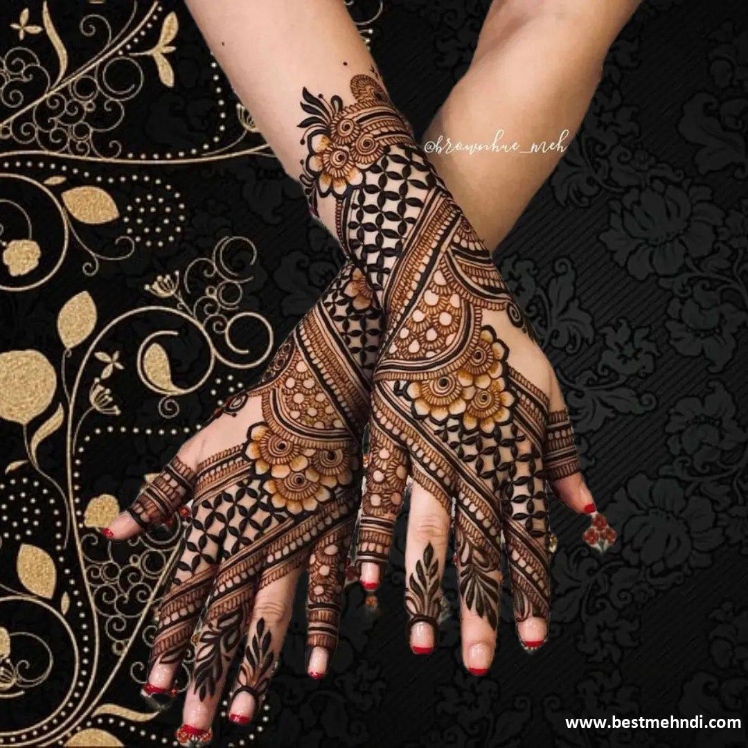 Simple Mehndi Flower Designs For Hands