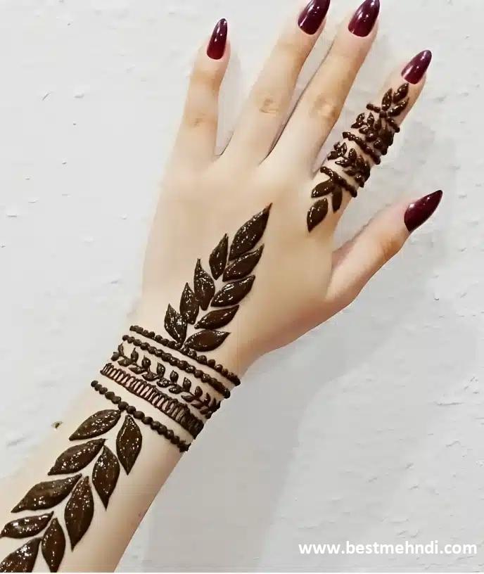 mehndi design back