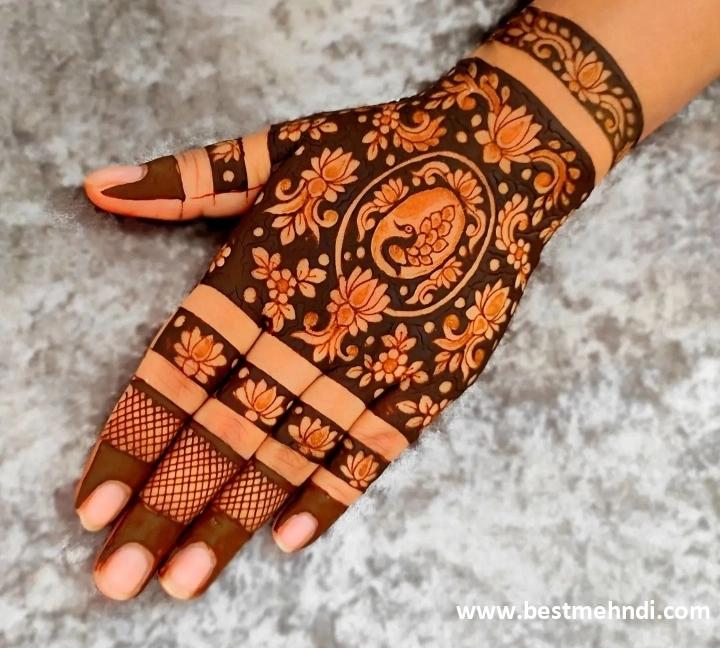 back hand mehndi design easy and simple