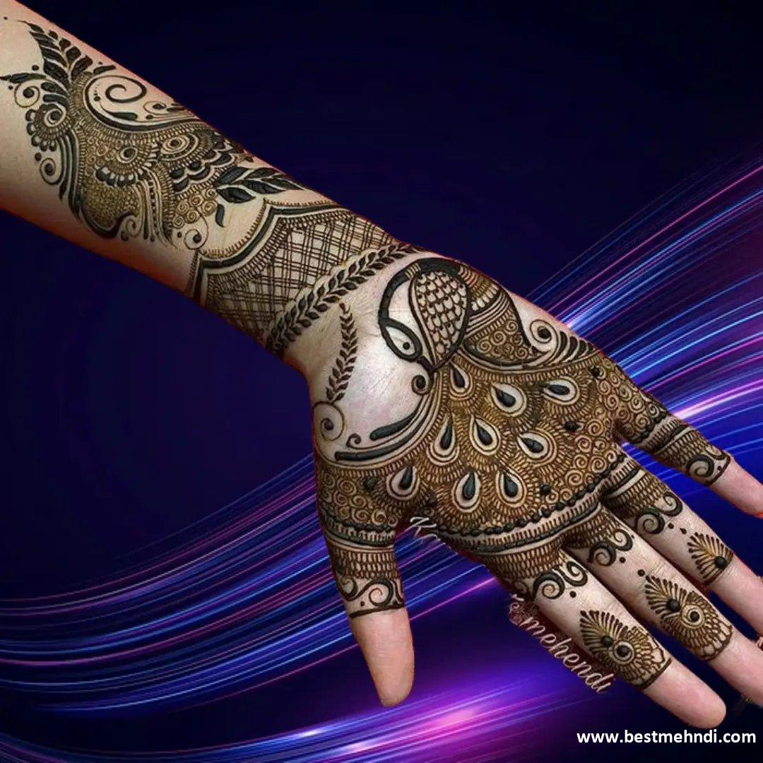 Mehndi Design With Flower