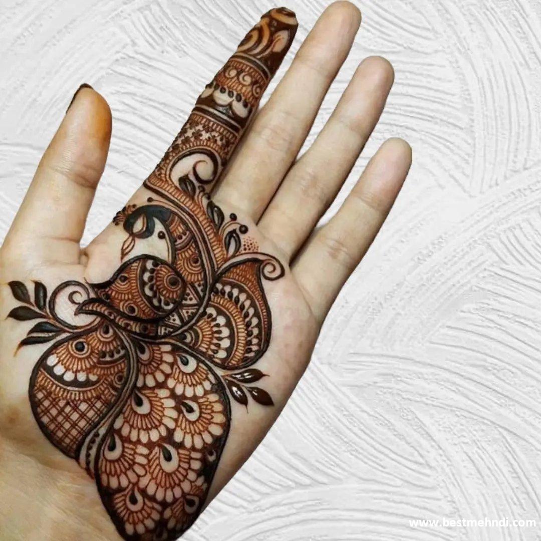 Flower Design In Mehndi