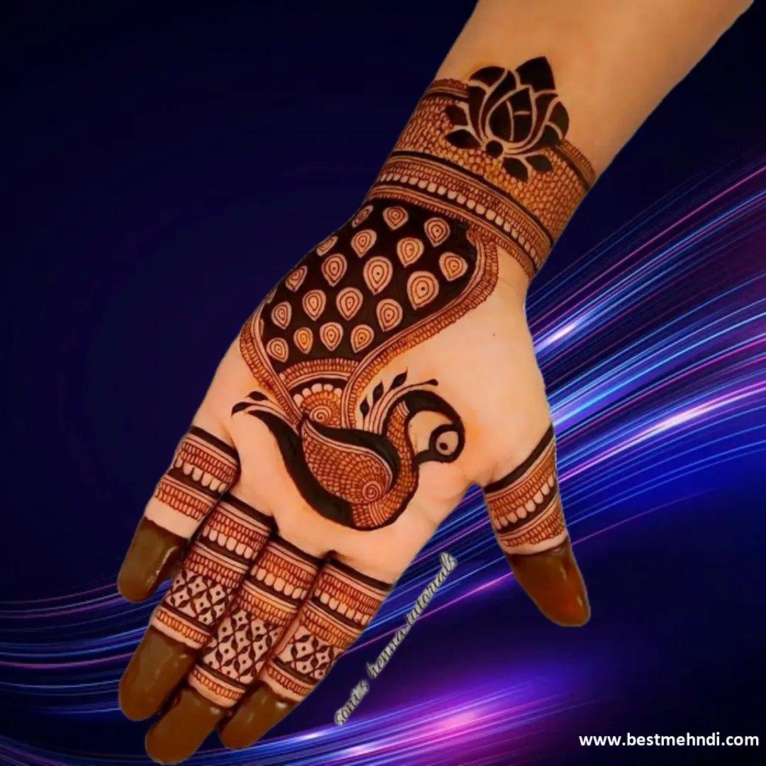 Flower Pattern Mehndi Design