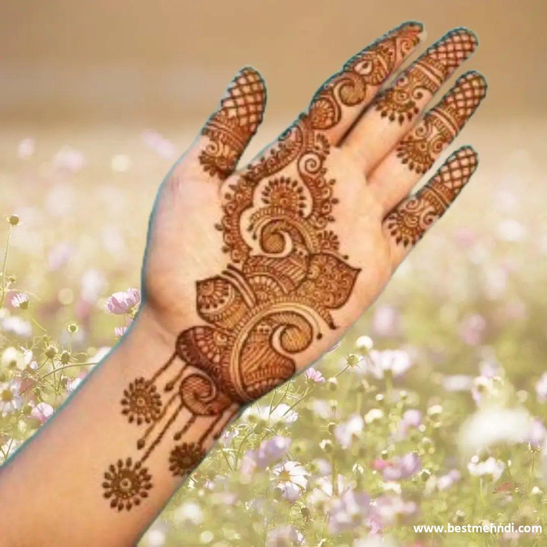 Flower Pattern Mehndi Designs