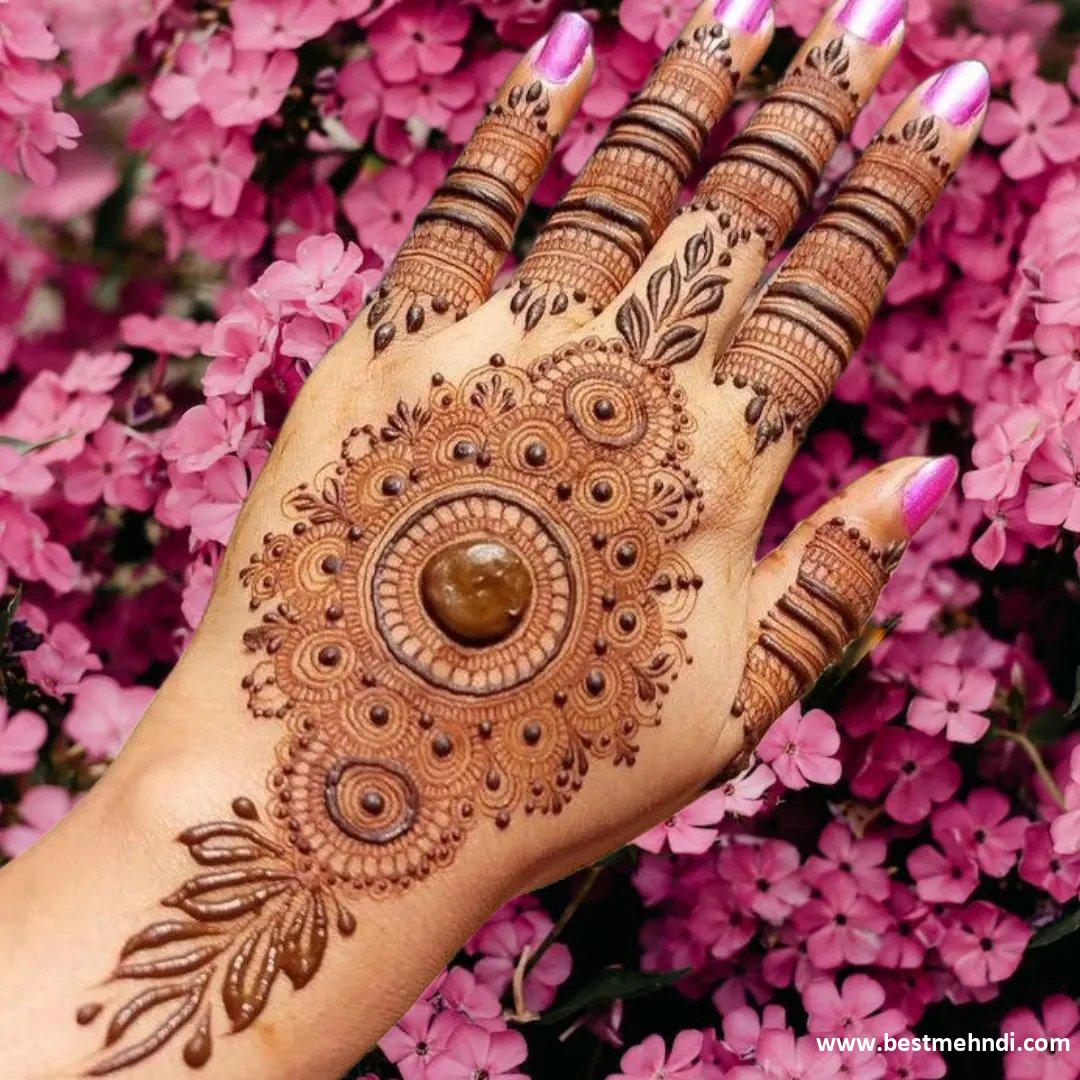 Mehndi Design Only Flower