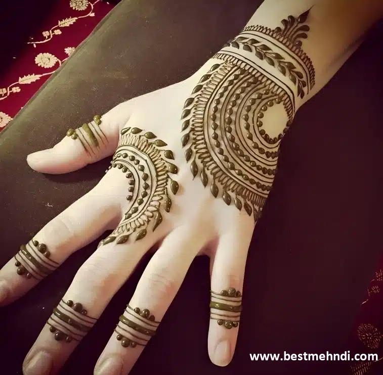 mehndi design back hand