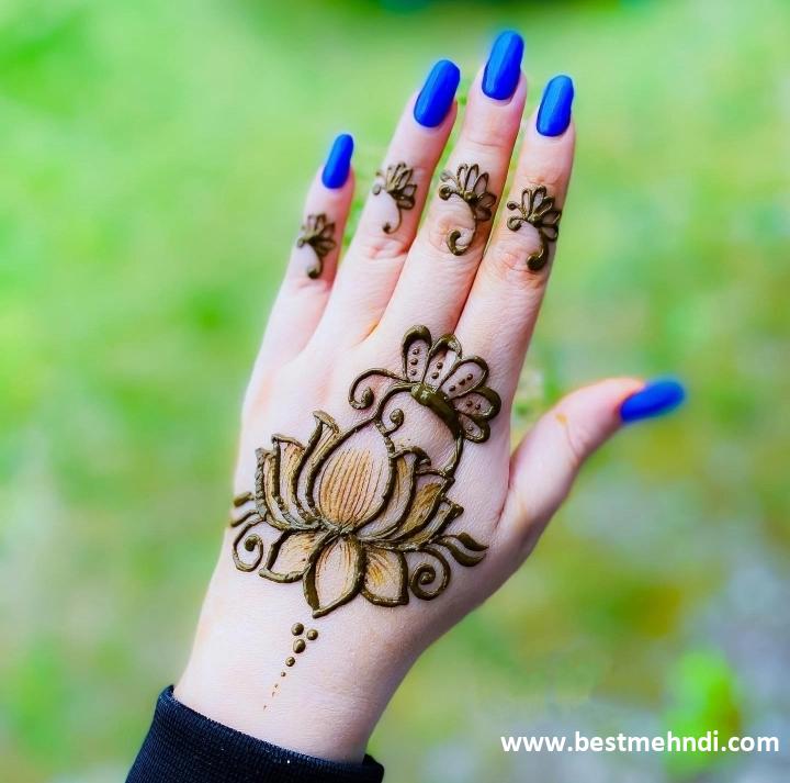 arabic back full hand bridal mehndi design